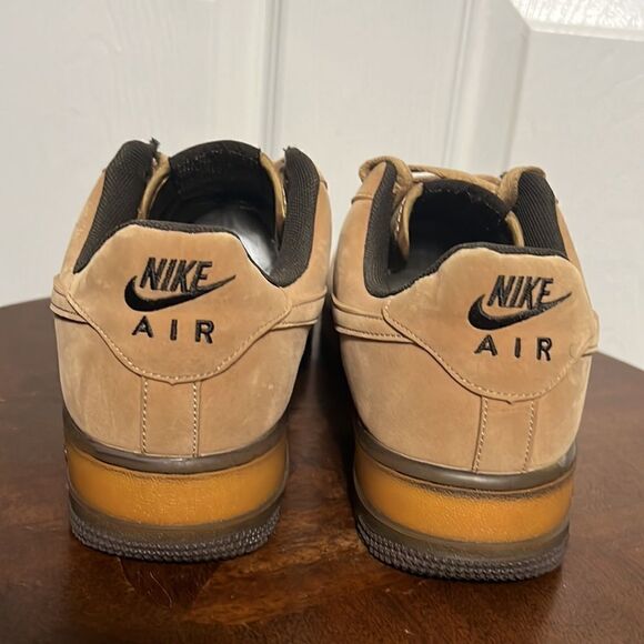 🔥🔥NIKE Air Force 1 B Wheat Mocha Tan - Men Sz 7 / Women 8.5 - PERFECT - Picture 8 of 12
